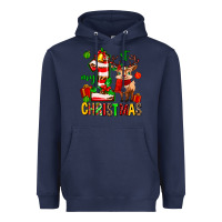 Navy my first christmas reindeer Heavyweight Hoodie - MaliasSmallBusiness