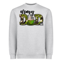 Heather Grey army dad Heavyweight Sweatshirt - AdoDesignShop