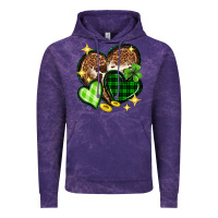 Cloud Purple St. Patrick's Day hearts Vintage Hoodie - Neo Western