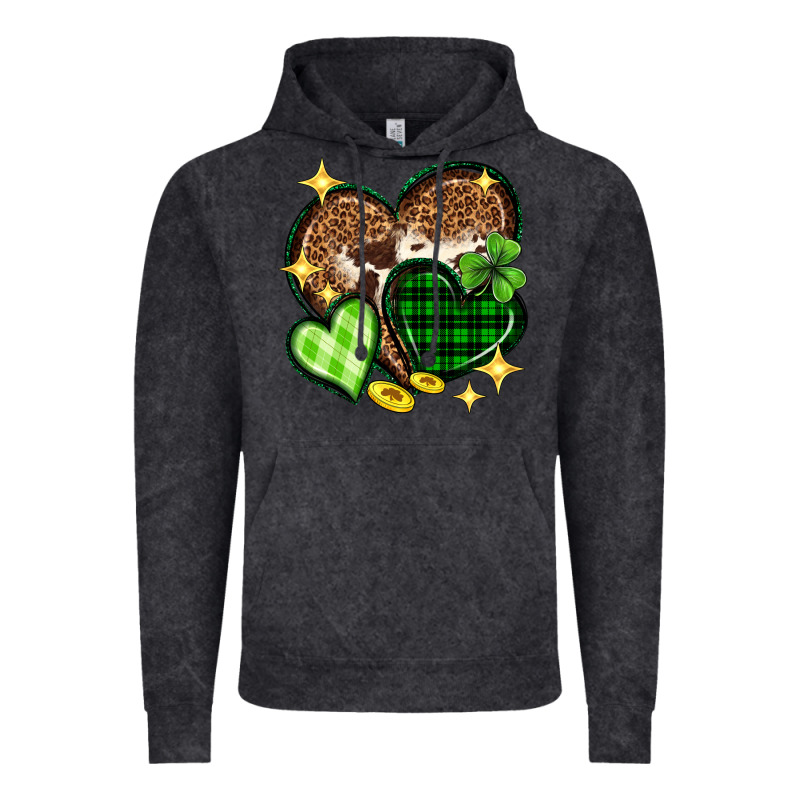 St. Patrick's Day Hearts Vintage Hoodie by Neo Western | Teevron