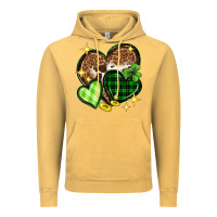 Vintage Mustard St. Patrick's Day hearts Vintage Hoodie - Neo Western