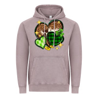 Vintage Zinc St. Patrick's Day hearts Vintage Hoodie - Neo Western