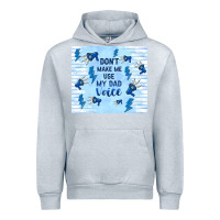 Heather Grey don't make me use my dad voice Urban Hoodie - TumblerDesignByShophia