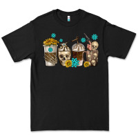 Black coffee cups bull skull with gemstones Premium Tee - texasbilliewilder