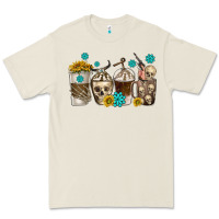 Bone coffee cups bull skull with gemstones Premium Tee - texasbilliewilder