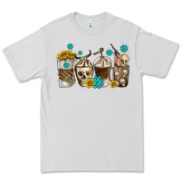 Dove Grey coffee cups bull skull with gemstones Premium Tee - texasbilliewilder