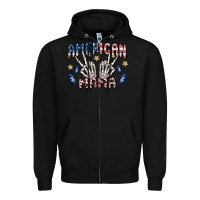 Black american mama Zipper Hoodie - MaliasSmallBusiness