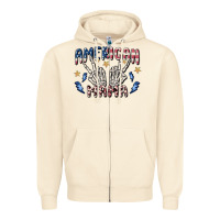 Sandshell american mama Zipper Hoodie - MaliasSmallBusiness