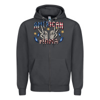 Smoke american mama Zipper Hoodie - MaliasSmallBusiness