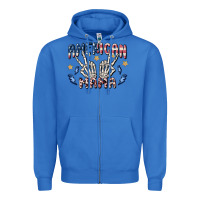 True Royal american mama Zipper Hoodie - MaliasSmallBusiness
