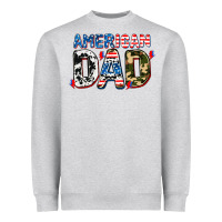 Heather Grey American dad Heavyweight Sweatshirt - AdoDesignShop