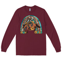 Bucking Bronco Rodeo Rainbow Long Sleeve Tee | Teevron