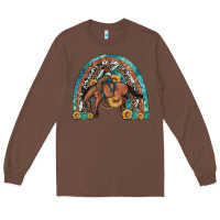 Chestnut bucking bronco rodeo rainbow Long Sleeve Tee - Artiststas
