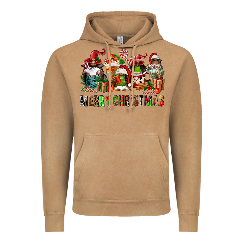 Merry Christmas Coffee Afro Gnomies Vintage Hoodie by FaDigitalArtStudio | Teevron