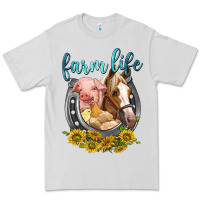 Dove Grey chicken pig horse farm life Premium Tee - texasbilliewilder