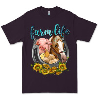Plum chicken pig horse farm life Premium Tee - texasbilliewilder