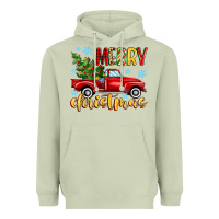 Matcha merry christmas truck Heavyweight Hoodie - MaliasSmallBusiness