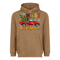 Toasted Coconut merry christmas truck Heavyweight Hoodie - MaliasSmallBusiness