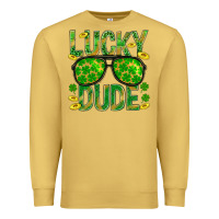 Antique Gold Lucky Dude St Patricks Premium Sweatshirt - BundleAndBundleShop