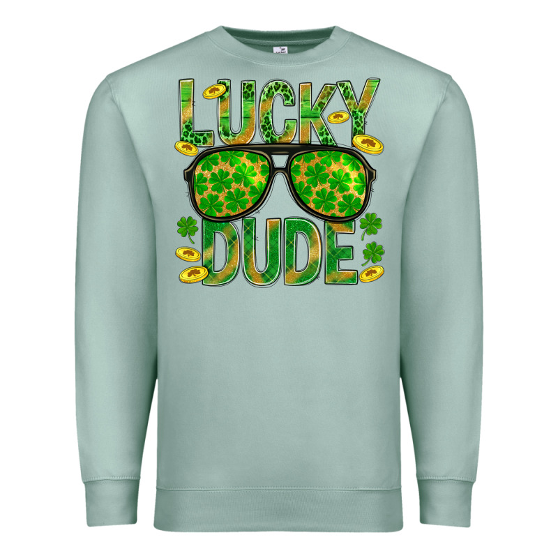Lucky Dude St Patricks Premium Sweatshirt by BundleAndBundleShop | Teevron