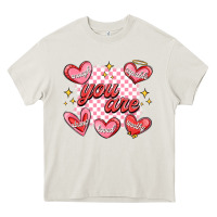 Cream valentines day positive affirmations Heavy Core Tee - MaliasSmallBusiness