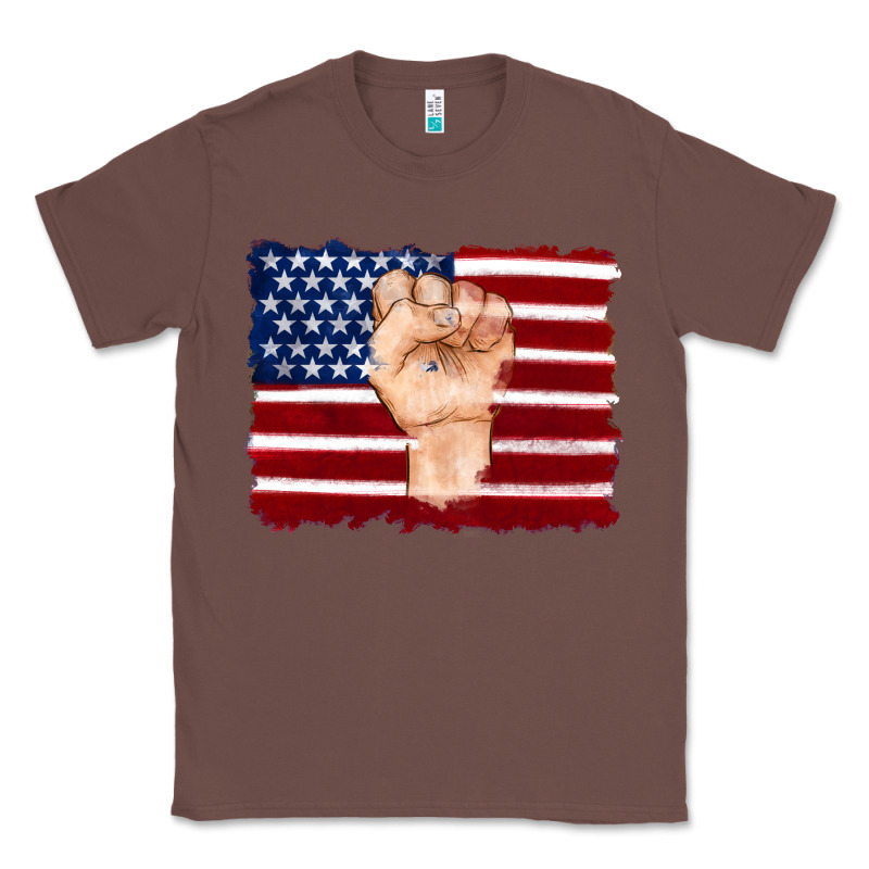 American Flag With Hand Classic Tee by Artiststas | Teevron