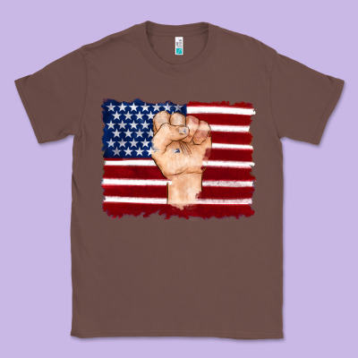 American Flag With Hand Classic Tee Designed By Artiststas
