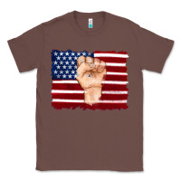 Chestnut american flag with hand Classic Tee - Artiststas