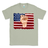 Matcha american flag with hand Classic Tee - Artiststas
