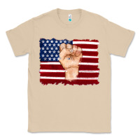 Mushroom american flag with hand Classic Tee - Artiststas
