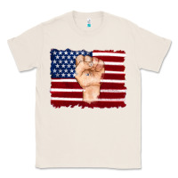 Natural american flag with hand Classic Tee - Artiststas