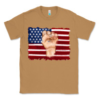 Toasted Coconut american flag with hand Classic Tee - Artiststas