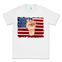 White american flag with hand Classic Tee - Artiststas