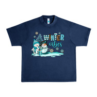 Navy winter vibes Urban Heavy Tee - AdoDesignShop
