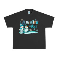 Pigment Black winter vibes Urban Heavy Tee - AdoDesignShop