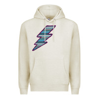 Oatmeal Heather Purple Border Aztec Pattern Lightning Premium Hoodie - Bettercallsaul