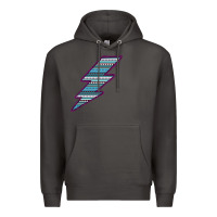 Smoke Purple Border Aztec Pattern Lightning Premium Hoodie - Bettercallsaul