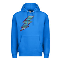 True Royal Purple Border Aztec Pattern Lightning Premium Hoodie - Bettercallsaul