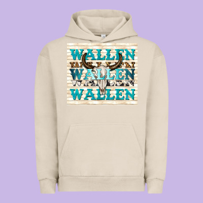 Wallen With Bull Skull Urban Hoodie Designed By Tumblerdesignbyshophia