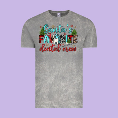Santas Favorite Dental Crew Vintage Tee Designed By Jahusdesignshop
