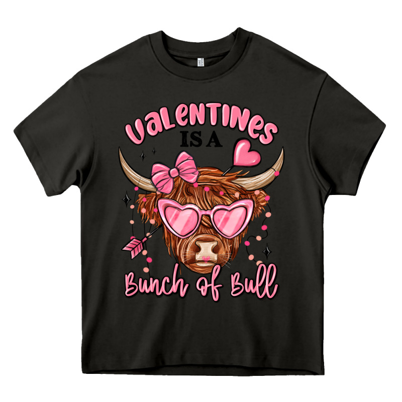 Valentines Is A Bunch Of Bull Heavy Core Tee by MaliasSmallBusiness | Teevron