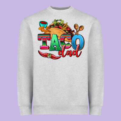Taco Dad Heavyweight Sweatshirt Designed By Adodesignshop