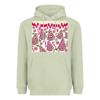 Matcha pink christmas tree cakes Heavyweight Hoodie - MaliasSmallBusiness