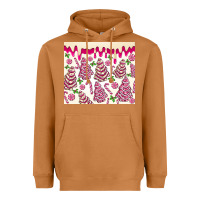 Meerkat pink christmas tree cakes Heavyweight Hoodie - MaliasSmallBusiness