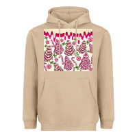 Mushroom pink christmas tree cakes Heavyweight Hoodie - MaliasSmallBusiness