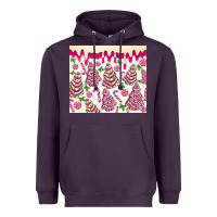 Plum pink christmas tree cakes Heavyweight Hoodie - MaliasSmallBusiness