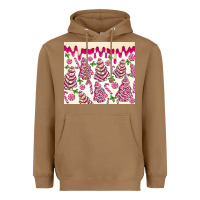Toasted Coconut pink christmas tree cakes Heavyweight Hoodie - MaliasSmallBusiness