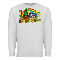 Dove Grey St. Patricks Love With Gnome Premium Sweatshirt - BundleAndBundleShop