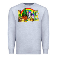 Heather Grey St. Patricks Love With Gnome Premium Sweatshirt - BundleAndBundleShop