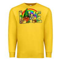 Lemon St. Patricks Love With Gnome Premium Sweatshirt - BundleAndBundleShop